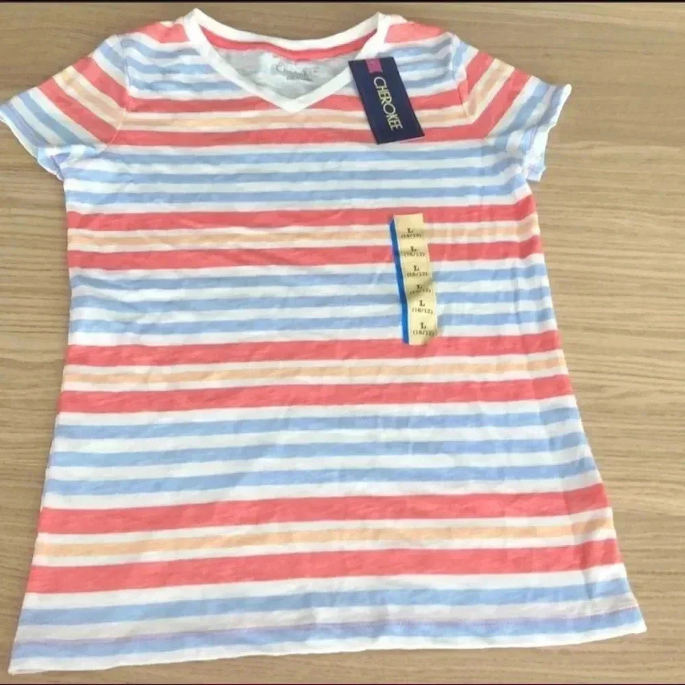 🆕Cherokee Girl Stripped Tee L🆕